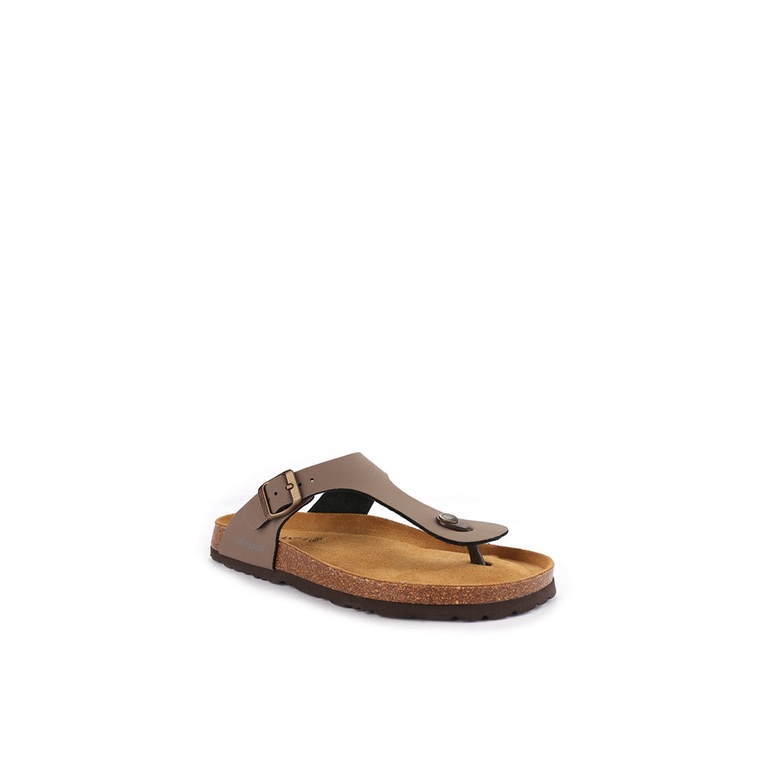SANDAL JEPIT KULIT GRUNLAND PRIA ORIGINAL CASUAL ASLI COKLAT GRM03