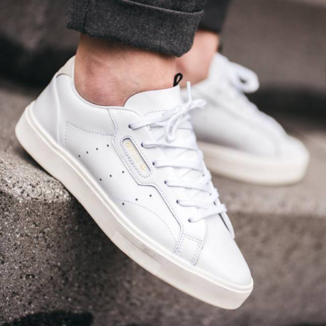 adidas sleek all white