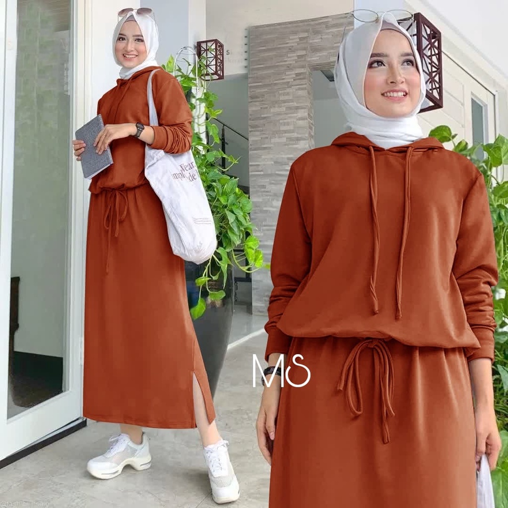 2 UKURAN L DAN XL SET ALEXA PAKAIAN FASHION WANITA SETELAN ROK BABYTERRY MS ADA VIDEO REAL PICT