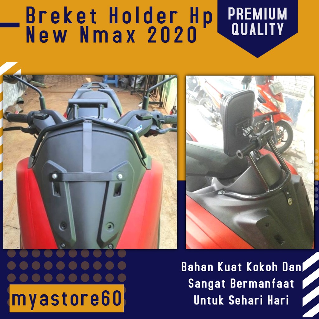 Breket Holder Hp New Nmax 2020 Bracket Tatakan Tempat Hp Nmax 2020 Aksesoris Variasi Nmax 2020