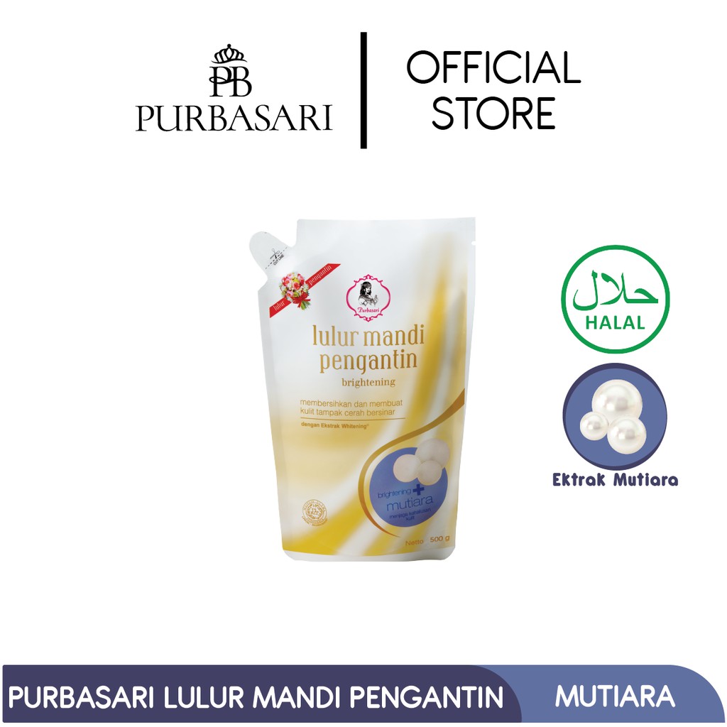 Purbasari Lulur Pengantin Mutiara 500gr Lulur Pemutih Lulur Pelembab Kulit