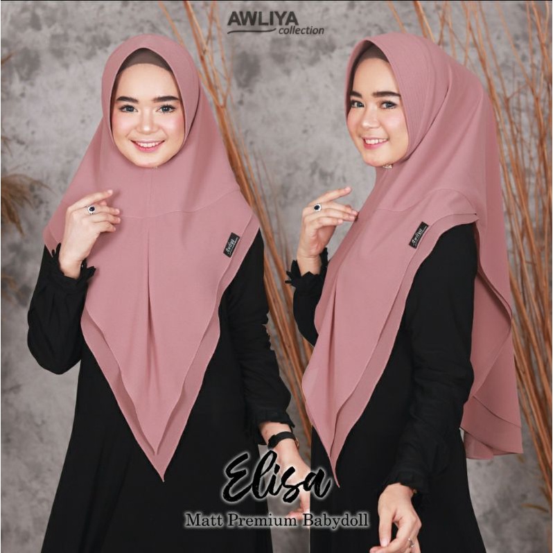 KHIMAR ELISA ORI AWLIYA COLLECTION ALIYAR /AWLIYA HIJAB  TERBARU TERLARIS