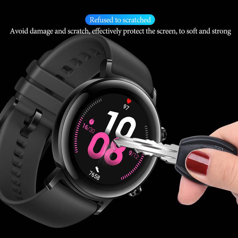 Pelindung Layar Tempered Glass 3D Untuk Huawei watch 3 Pro GT2 2e 3 42mm 46mm GT Runner Curved Smart watch 2 42mm 46mm GS3