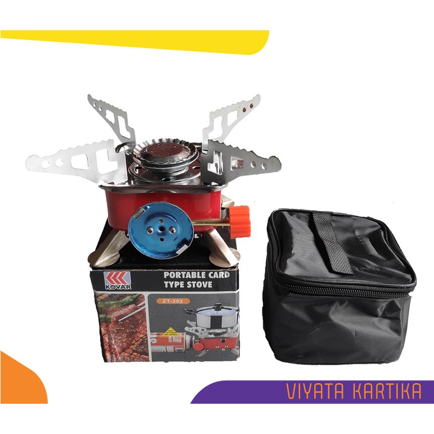 Kompor camping gas kotak mini portable stove babeqiu praktis