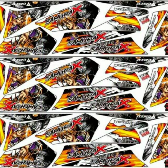 striping variasi motor vixion lama