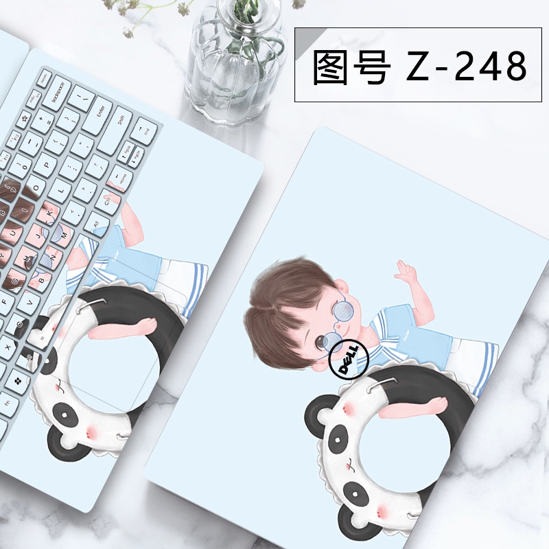 3pcs Stiker Skin Vinyl Motif Kartun Untuk Laptop / Notebook ASUS Inspiron Latitude XPS / TUF / OLED ZENBOOK A441UV / F441S / X441S / X441S / X05 / X45 / Xu445 / X5Uv / A40 / X05 / X441Uv