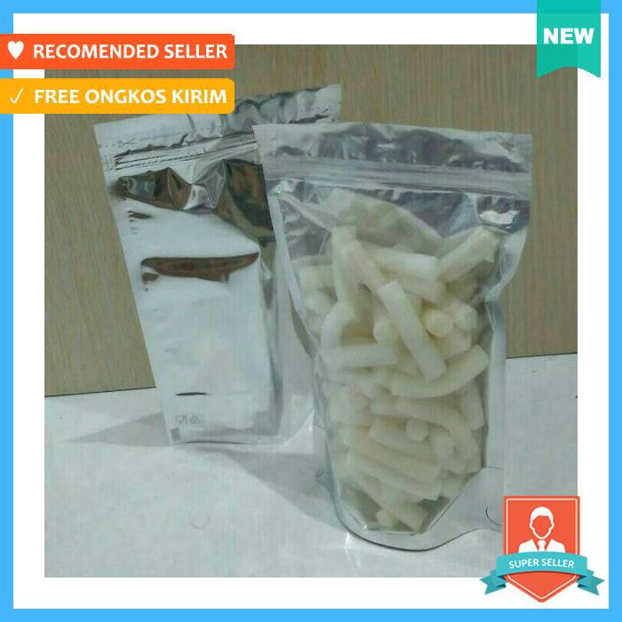 TEMPAT PENYIMPANAN - PLASTIK STANDING POUCH KOMBINASI ALUMUNIUM FOIL 9X15 - RUMAH TANGGA