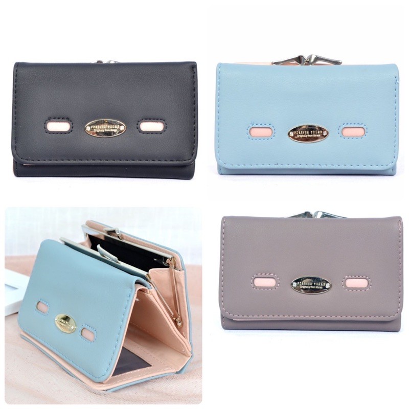 dompet lipat import cetek dompet wanita import wallet strip dompet behel import tanggung sedang dlit