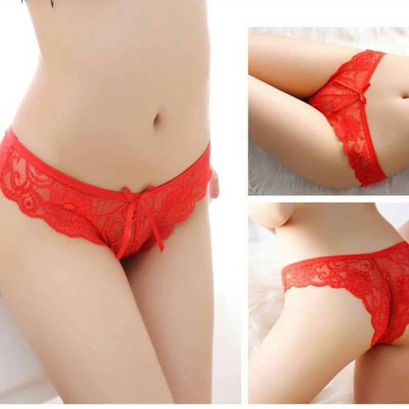 Desecrettz Panties #009 Celana Dalam Thong Wanita Sexy Motive Renda, Lingerie Tanga, CD Wanita