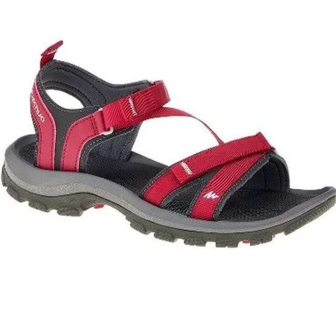 Spesial Edition Sandal Gunung Wanita Quechua Arpenaz 100 (Merah) Berkelas
