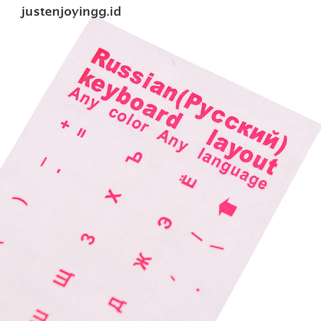 Stiker Film Pelindung Keyboard Bahasa Rusia Untuk Notebook