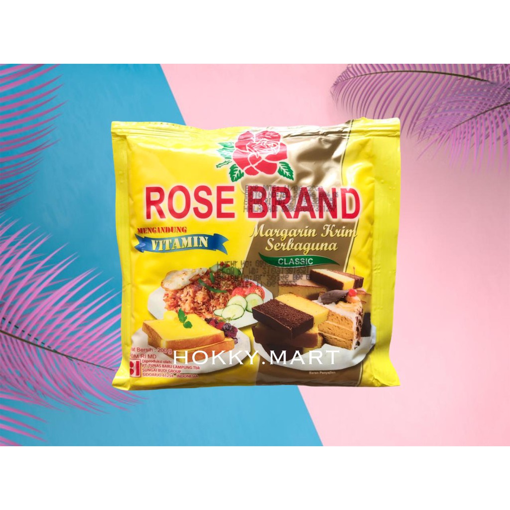 

(HOKKY) Margarin Rose Brand Krim Serbaguna 200gr / Mentega Serbaguna / margarine