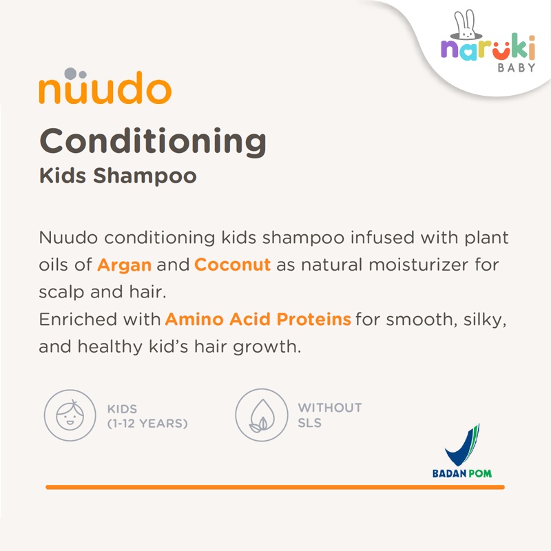 Nuudo Conditioning Kids Shampoo 60ml / 250ml / 475ml by Pureco