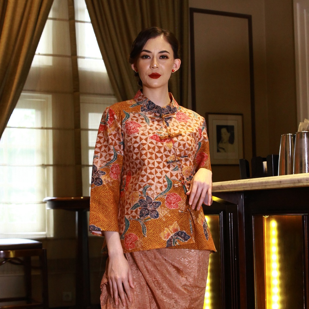 NONA RARA - Vivi Encim Cemani T0990, Baju Batik Kasual Modern