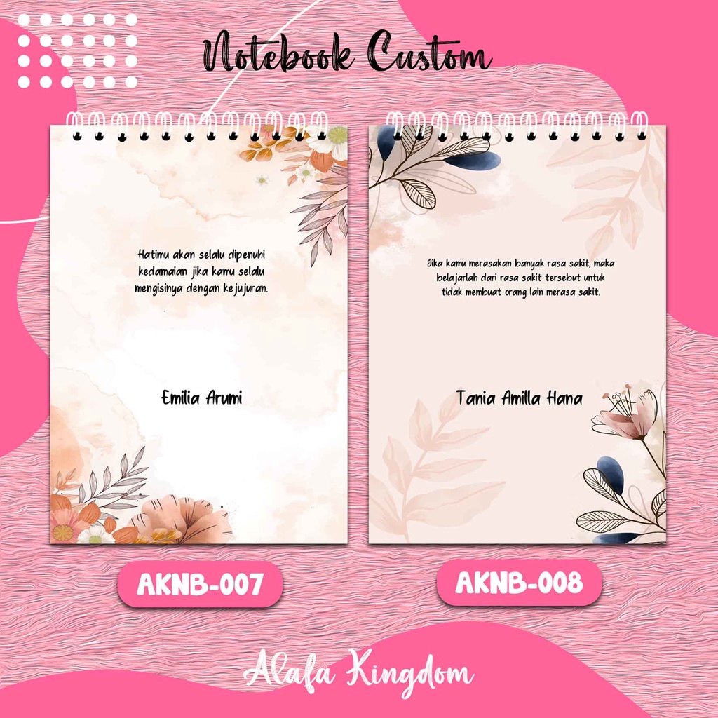 

Alafakingdom AKNB007-008 Notebook Buku Catatan 100 halaman A6 / Sketch Book / Block Note Mini