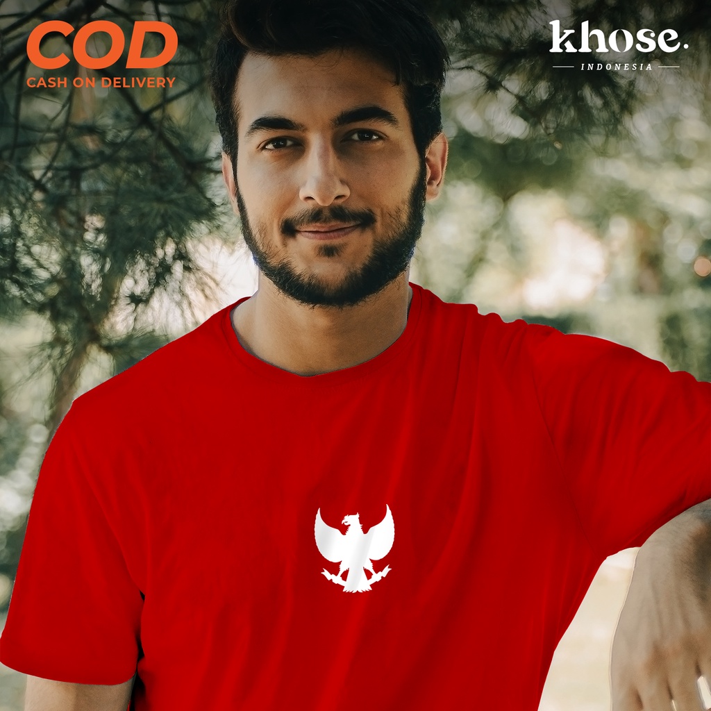 KHOSE KAOS UNISEX LOGO GARUDA INDONESIA SILUET KODE RI-03