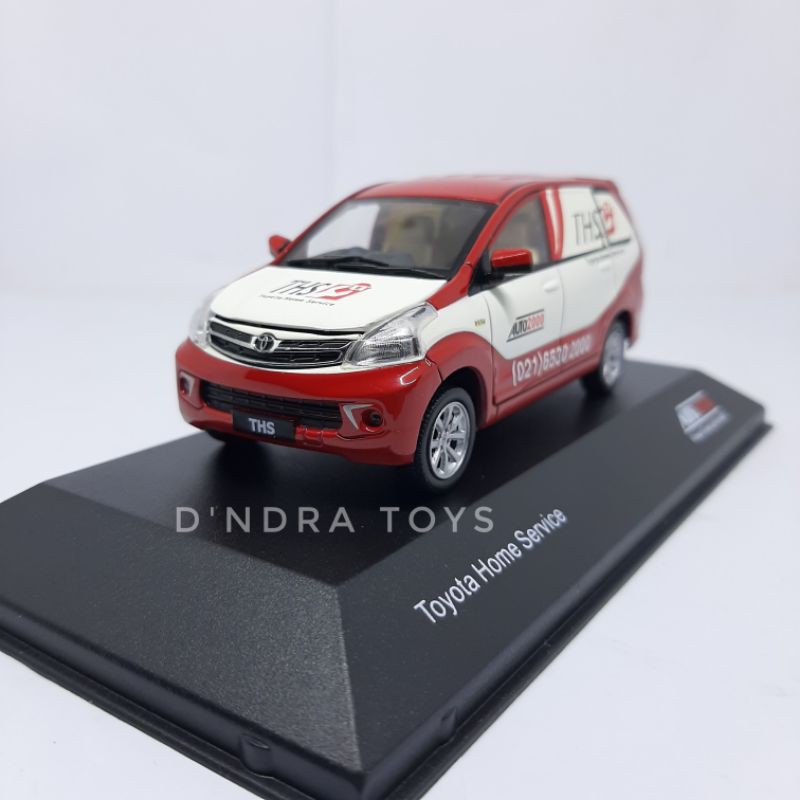 Diecast Miniatur Mobil Avanza Toyota Home Service (THS) Dealer Box Auto2000 1:43