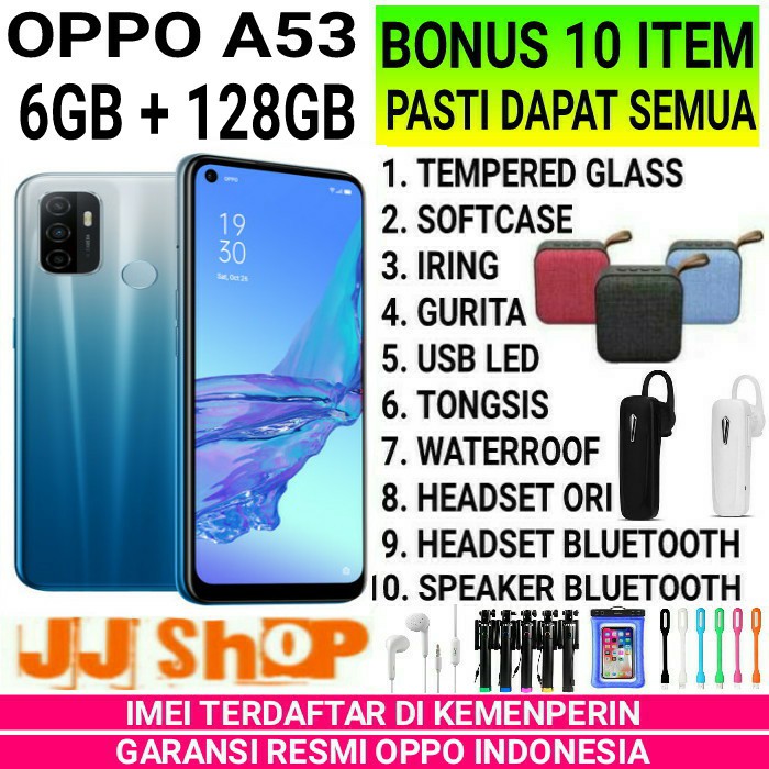 OPPO A53 6/128 4/64 GB RAM 6GB 4GB ROM 128GB 64GB | Shopee Indonesia