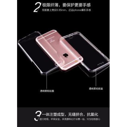 Softcase 360 Bening Iphone 7 Full Clear Casing Cover Body Silikon Case