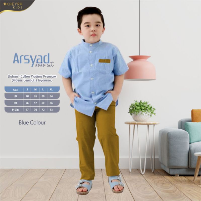 ARSYAD KOKO SET/BAJU KOKO ANAK/BAJU MUSLIM ANAK/ONE SET KIDS