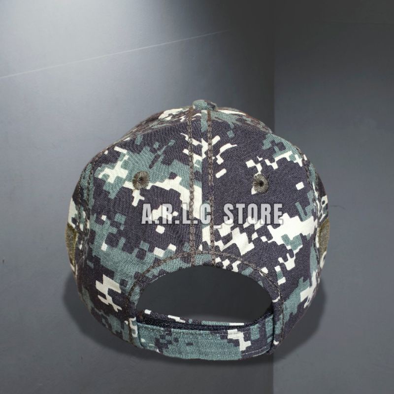 topi tactical army loreng accupat / digital abu / topi baseball caps velcro army / topi bdu tactical loreng accupat