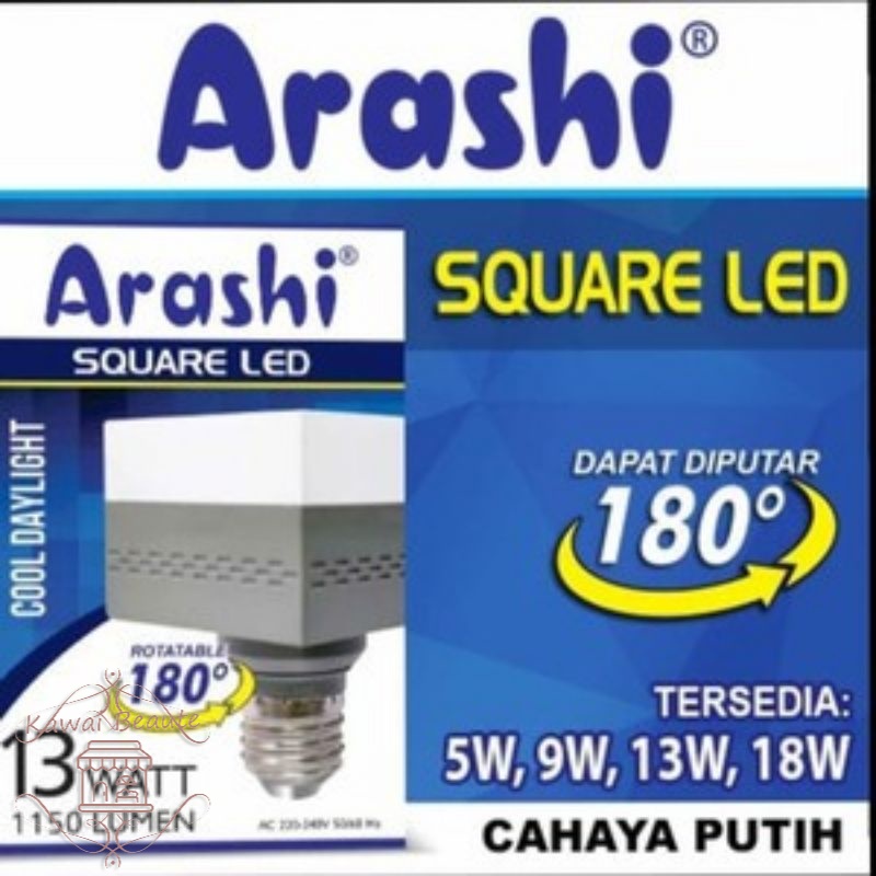 Lampu LED Segi Arashi 5W 9W 13W 18W