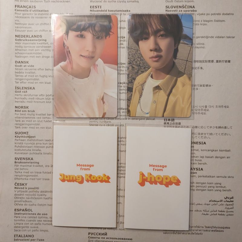 PC Album Butter Peaches Cream MC Jin Suga Jhope JK