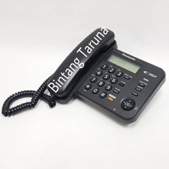 Telepon Kabel Panasonic KX-TS580 Pesawat Telepon Panasonic TS580 Hitam