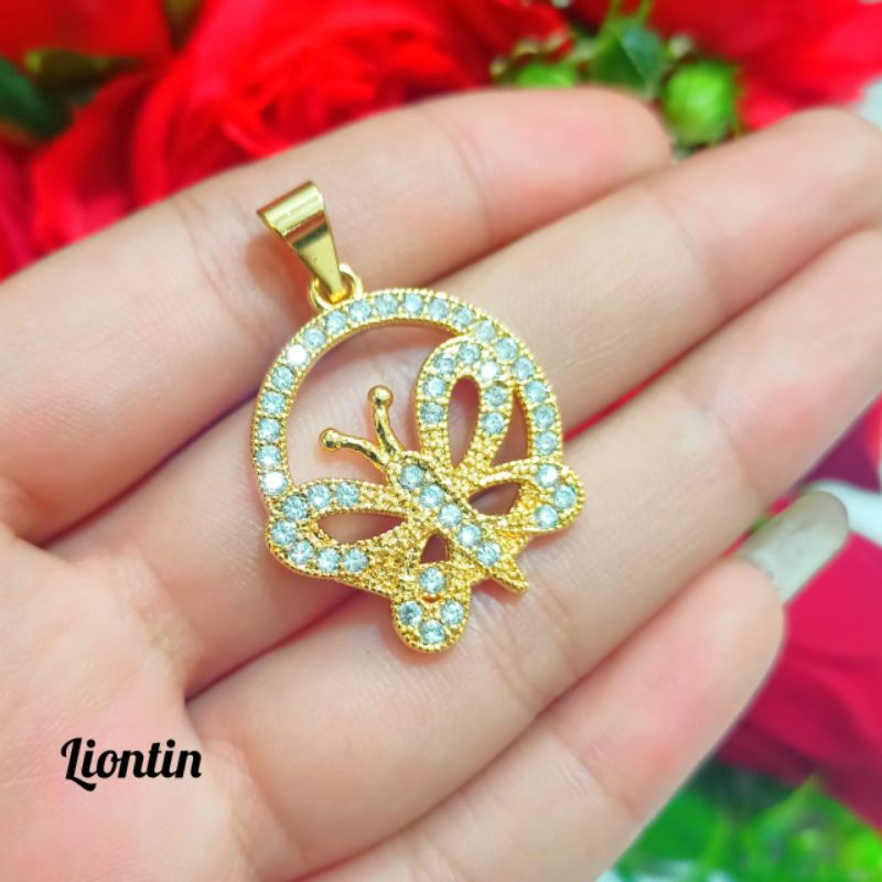 Set dewasa permata kupu kupu Zircon mewah,elegan *anti karat* termurah