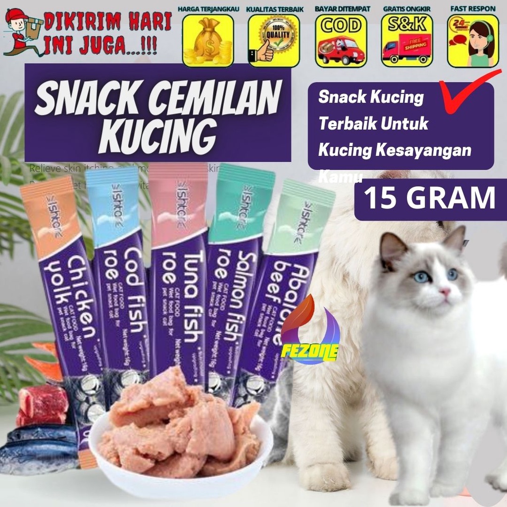 SNACK TREAT FOR CAT SNACK KUCING ISHTAR 15GR FEZONE