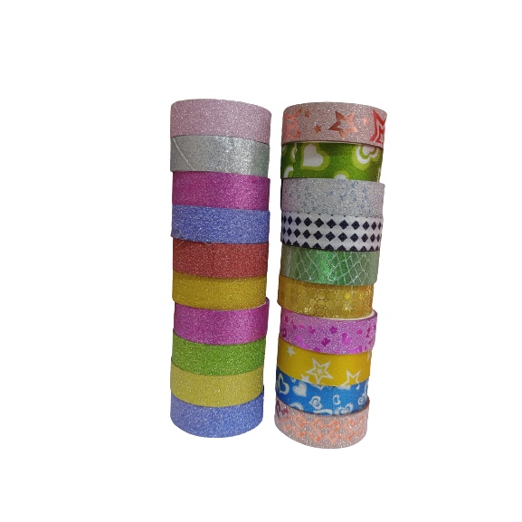 

Pita Glitter Setiker Motif Per Isi 10 Motif