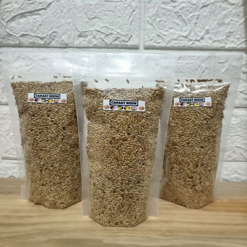 Canary Seed Pakan Biji Terbaik Untuk Hewan Penyuka Biji Bijian Pakan Canaryseed Hamster Burung Dll PouchS