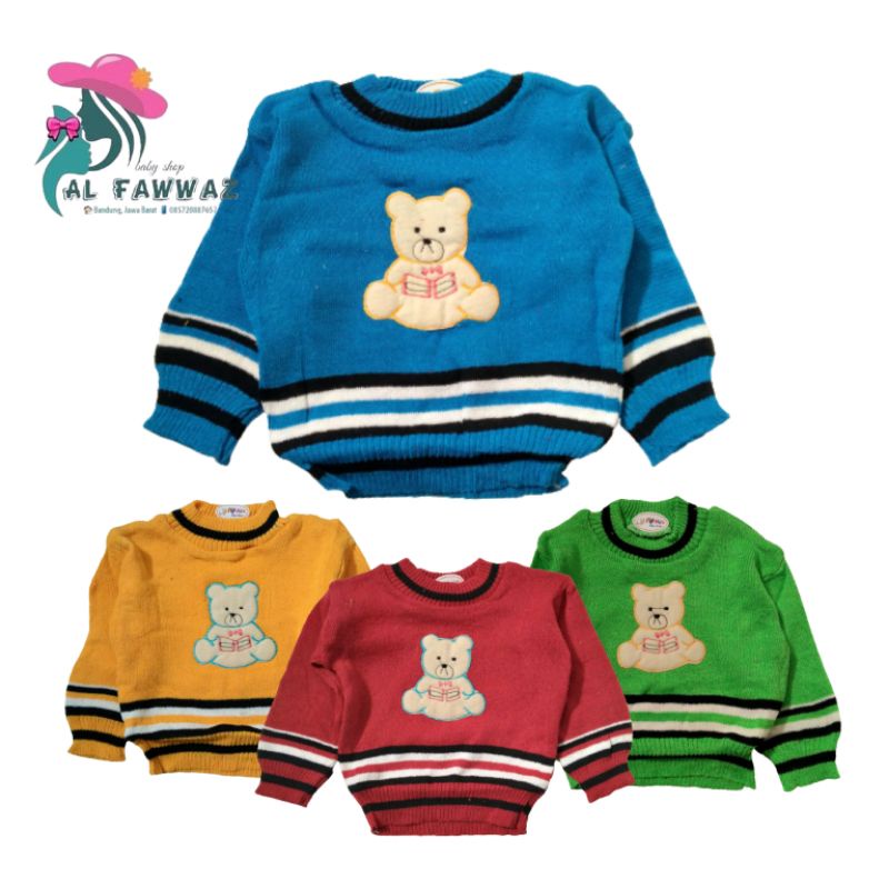 Sweater bayi rajut teddy