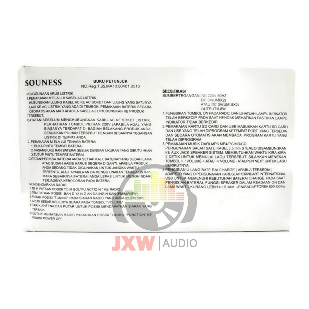 RADIO PORTABLE MURAH SOUNESS SNI 3750 / RADIO INTERNASIONAL SNI-3750 / RADIO JADUL 3750