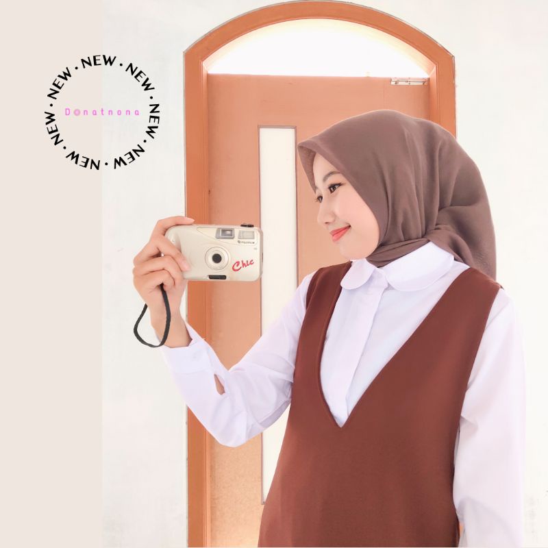 Simple V. Overall || Dress Overall || Dress Lebaran || Overall || Kemeja || Jumpsuit Dress || Shirt 