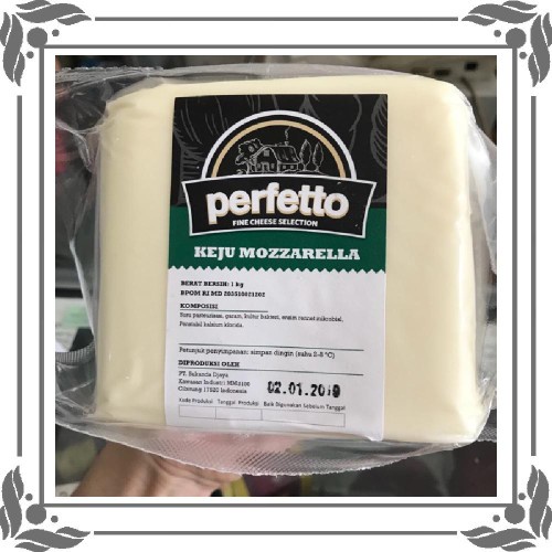 

Keju Mozarella 1kg Mozzarella Perfetto