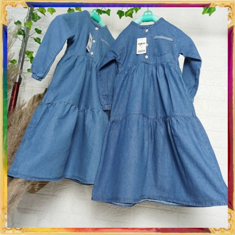 Gamis Anak / Gamis Anak Perempuan / Gamis Jeans Anak By Laurakids 2-5 Tahun