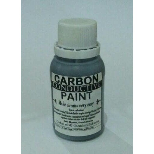 CARBON CONDUCTIVE PAINT / CAT KARBON PENGHANTAR ARUS LISTRIK5 50 GRAMS