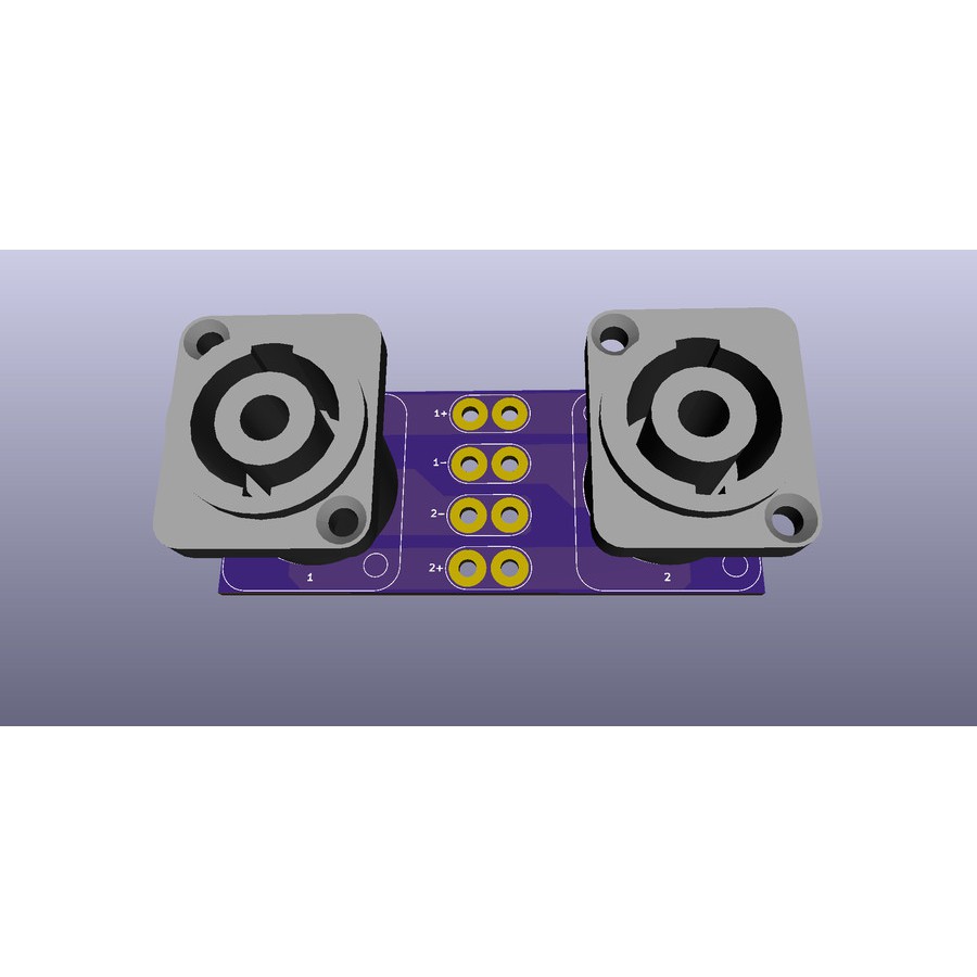 PCB Panel box speaker Datar 52mm Dauble Layer