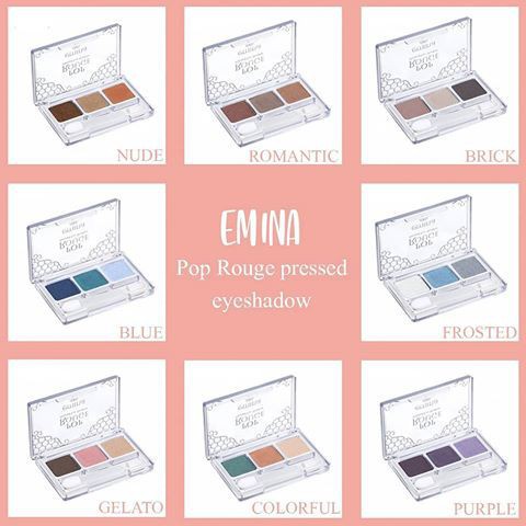 EMINA POP ROUGE PRESSED EYE SHADOW 3.3GR -NJ