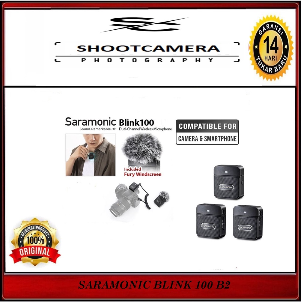 SARAMONIC BLINK 100 B1 WIRELESS - SARAMONIC BLINK 100 B2 WIRELESS MICROPHONE