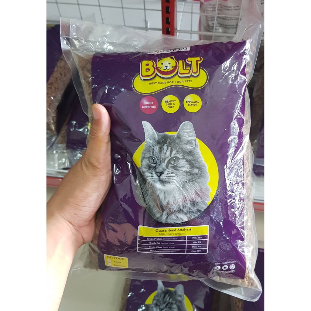 Makanan Kucing Kering Bolt 1 kg