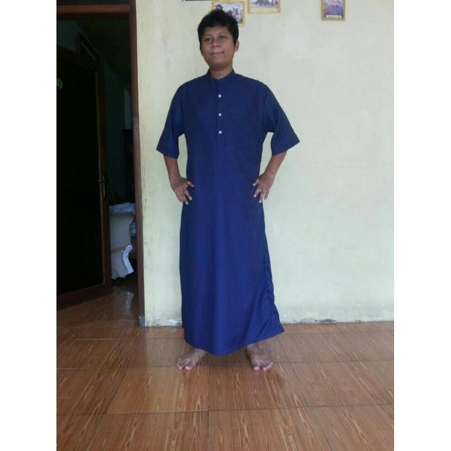 Gamis Jubah Pria Biru Dongker