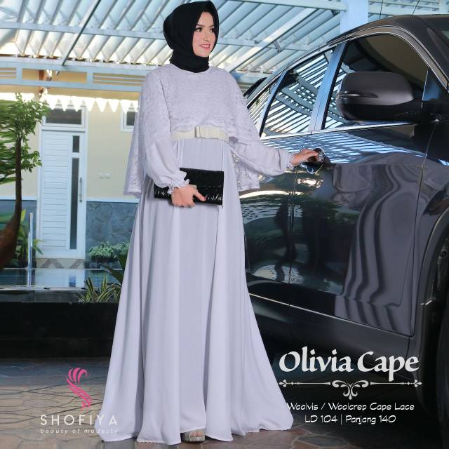 olivia cape in white