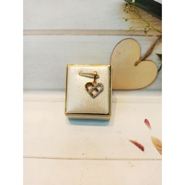 Liontin Love mata Emas asli kadar 375/8k