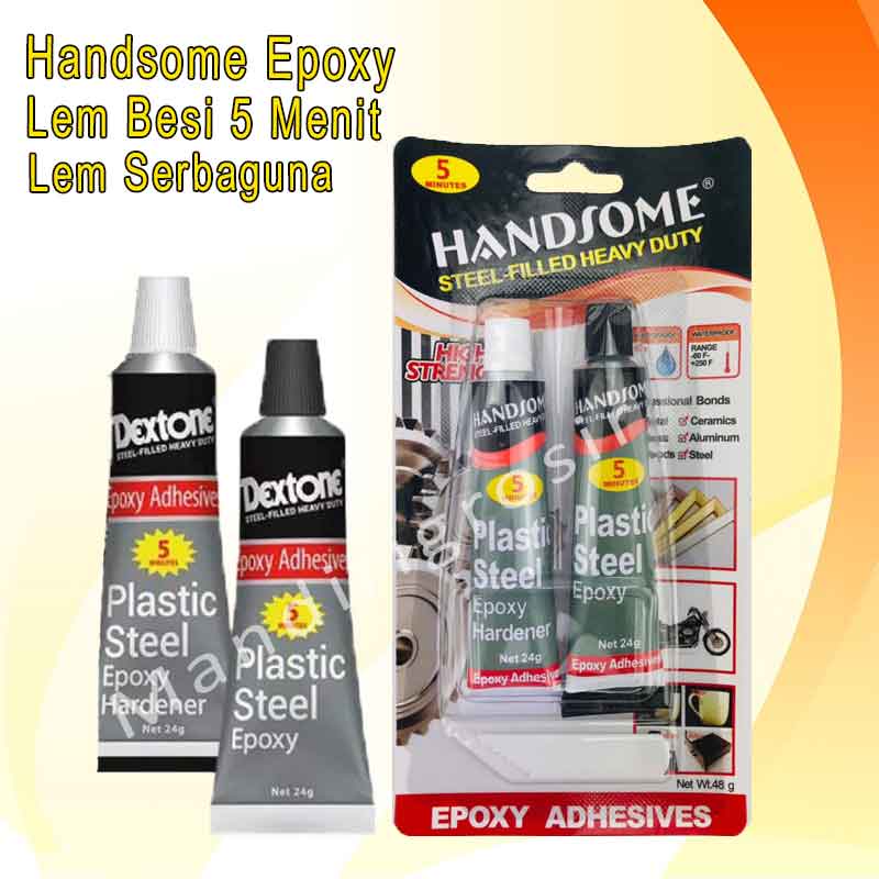 Lem Besi 5 Menit * Handsome Epoxy * Lem Serbaguna * Alat Perekat