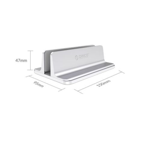 Laptop tab hp ipad vertical stand holder orico adjustable aluminum anti slip silicone se-s09