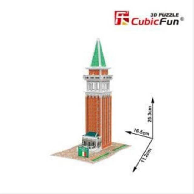 CUBIC FUN 3D WORLD STYLE PUZZLE ITALY ST MARK CAMPANILE