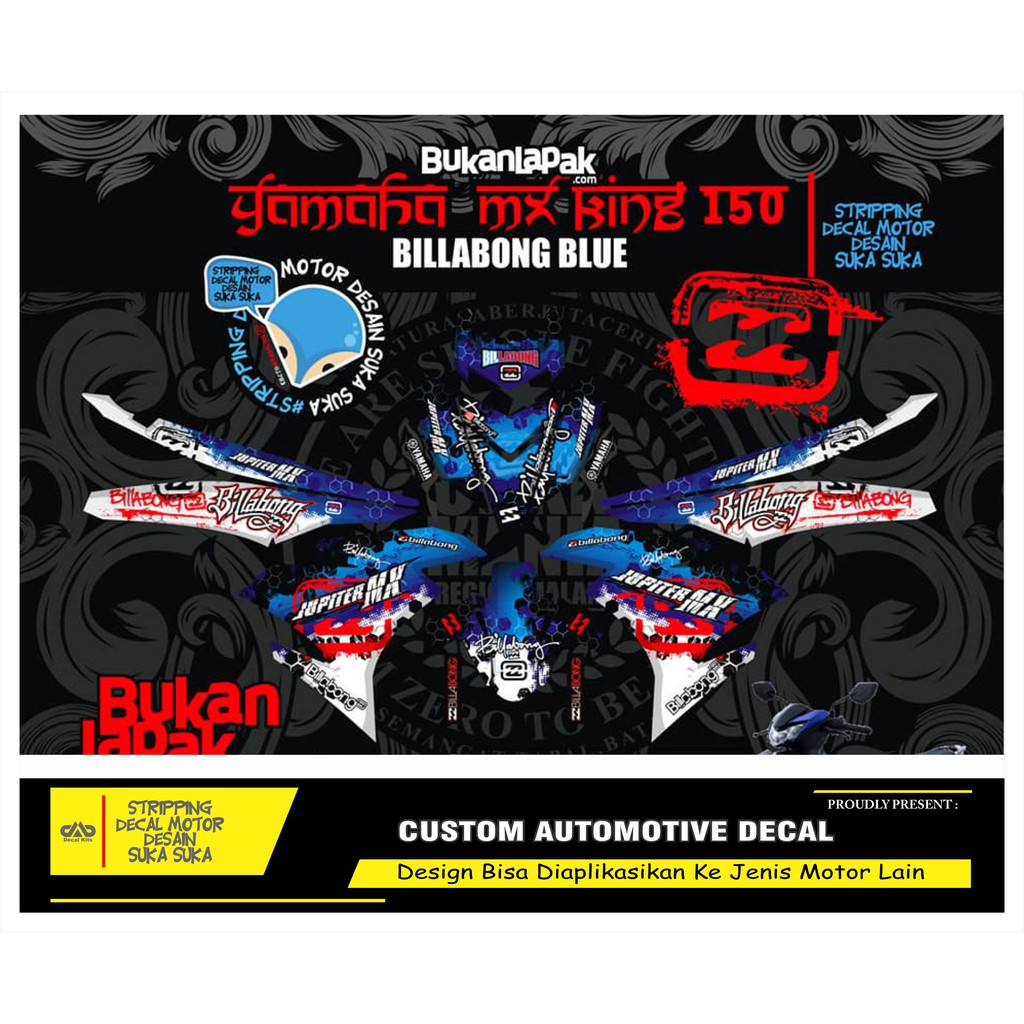 DECAL STICKER YAMAHA JUPITER MX KING 150 CODE 060