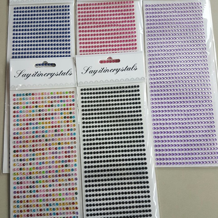 

Kusus Hari Ini Sticker Manik Crystal Say It In 1 Warna 079 Limited